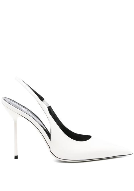 White 100mm Lidia slingback pumps Paris Texas - women